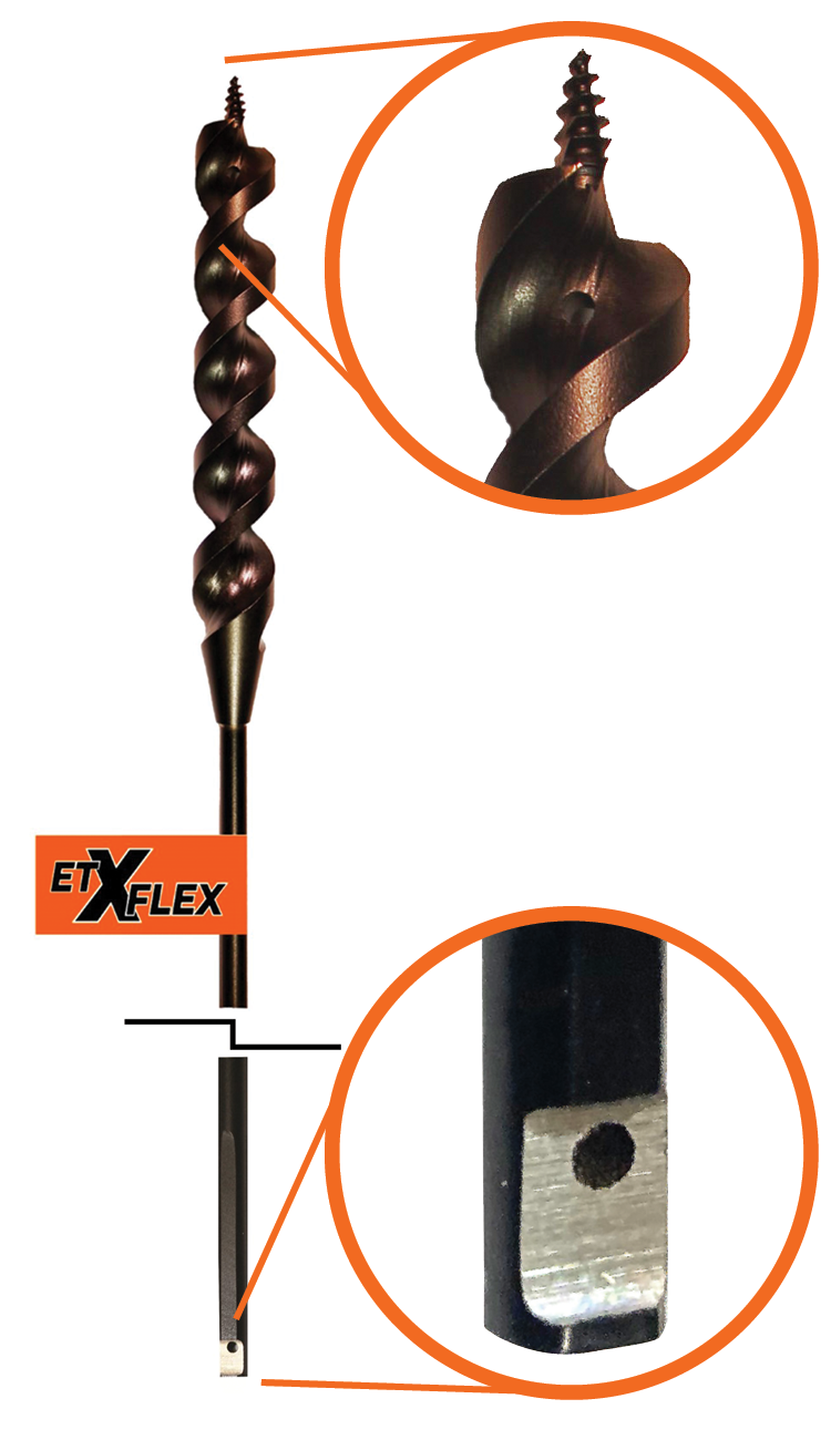 X FLEX Installer Drill Bit Auger Style